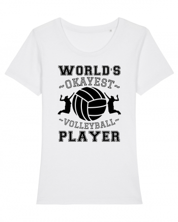 World'S Okayest Volleyball Player White