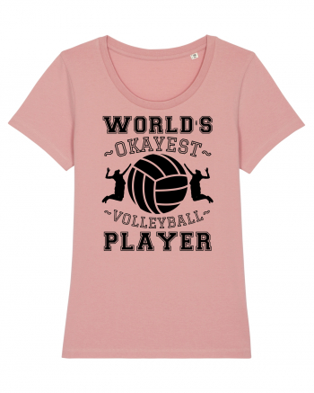 World'S Okayest Volleyball Player Canyon Pink