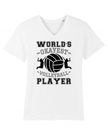 World'S Okayest Volleyball Player White