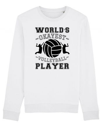 World'S Okayest Volleyball Player White