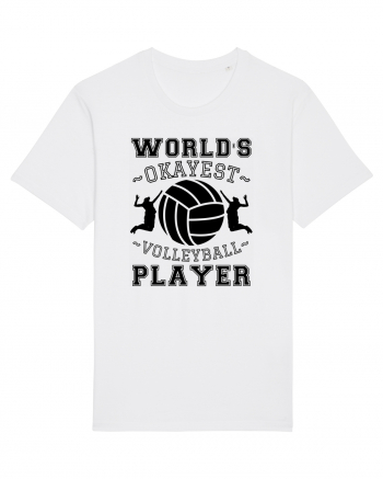 World'S Okayest Volleyball Player White