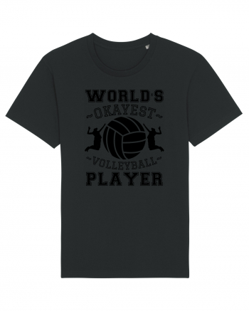 World'S Okayest Volleyball Player Black