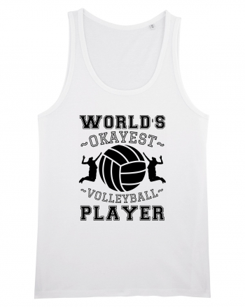 World'S Okayest Volleyball Player White