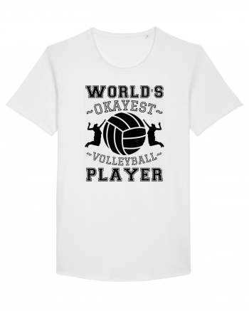 World'S Okayest Volleyball Player White