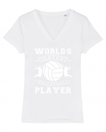 World'S Okayest Volleyball Player White