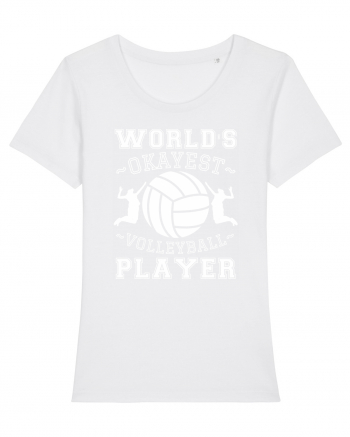 World'S Okayest Volleyball Player White