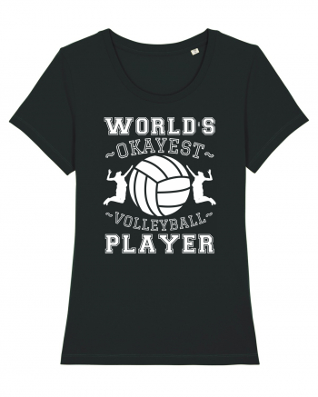 World'S Okayest Volleyball Player Black