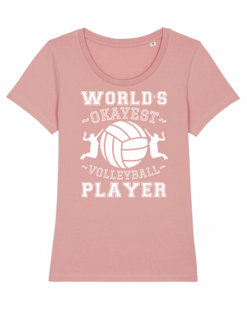 World'S Okayest Volleyball Player Canyon Pink