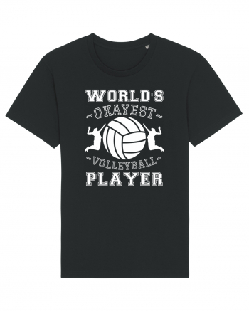 World'S Okayest Volleyball Player Black