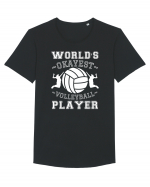 World'S Okayest Volleyball Player Tricou mânecă scurtă guler larg Bărbat Skater