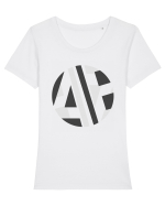 Abstract Ball Tricou mânecă scurtă guler larg fitted Damă Expresser