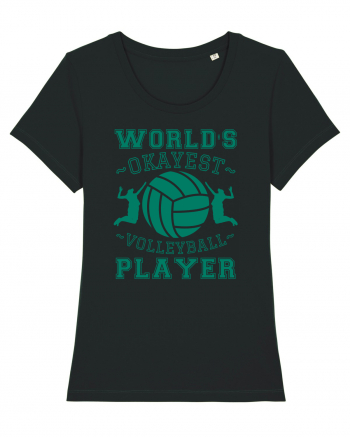 World'S Okayest Volleyball Player Black