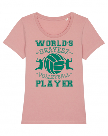 World'S Okayest Volleyball Player Canyon Pink