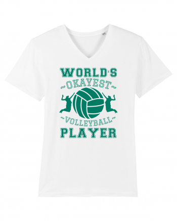 World'S Okayest Volleyball Player White