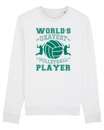 World'S Okayest Volleyball Player White