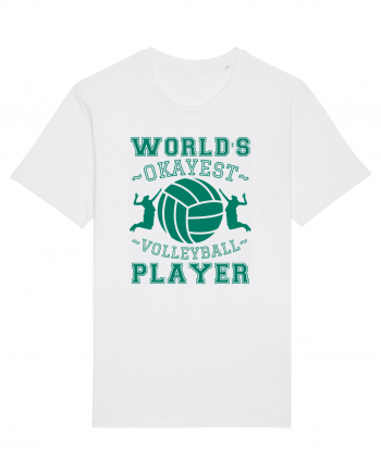 World'S Okayest Volleyball Player White