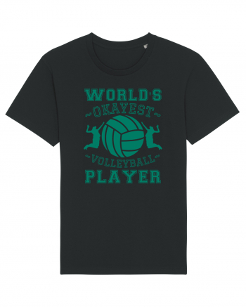 World'S Okayest Volleyball Player Black