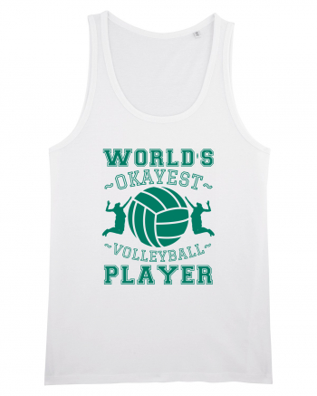 World'S Okayest Volleyball Player White