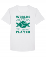 World'S Okayest Volleyball Player Tricou mânecă scurtă guler larg Bărbat Skater