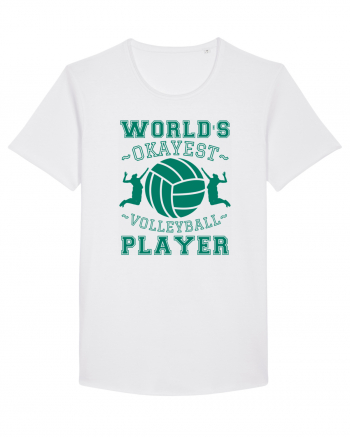 World'S Okayest Volleyball Player White