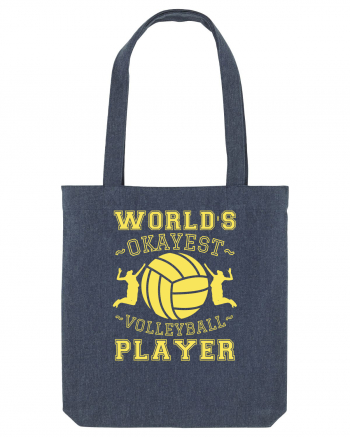 World'S Okayest Volleyball Player Midnight Blue