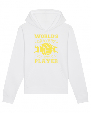 World'S Okayest Volleyball Player White