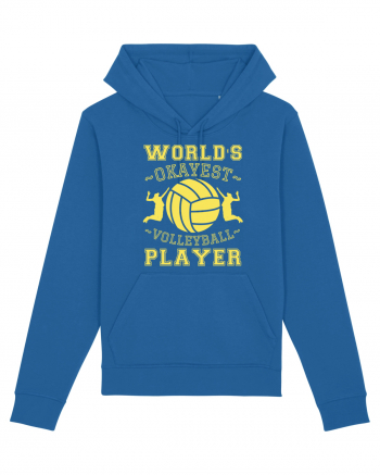 World'S Okayest Volleyball Player Royal Blue