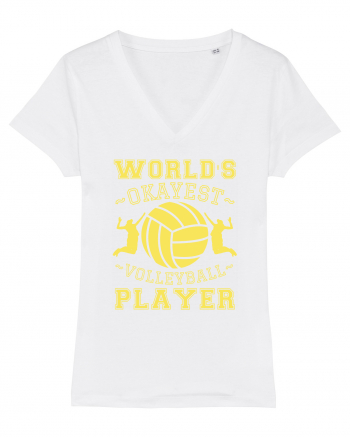 World'S Okayest Volleyball Player White