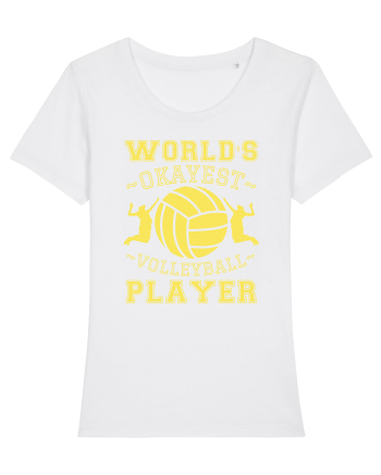 World'S Okayest Volleyball Player White