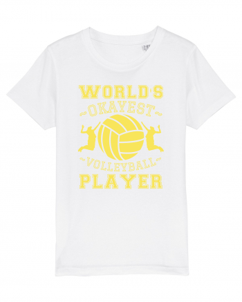 World'S Okayest Volleyball Player White