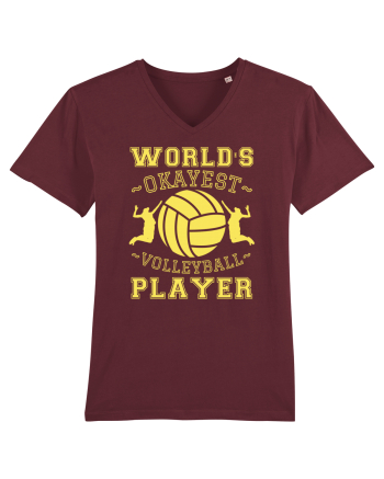 World'S Okayest Volleyball Player Burgundy