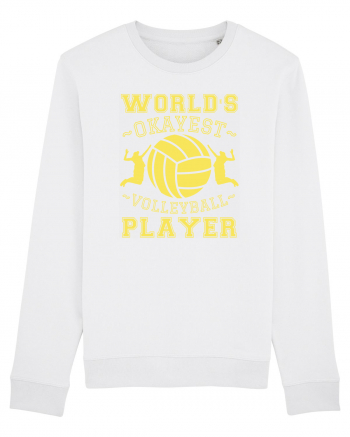 World'S Okayest Volleyball Player White