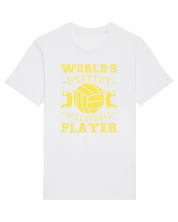 World'S Okayest Volleyball Player White