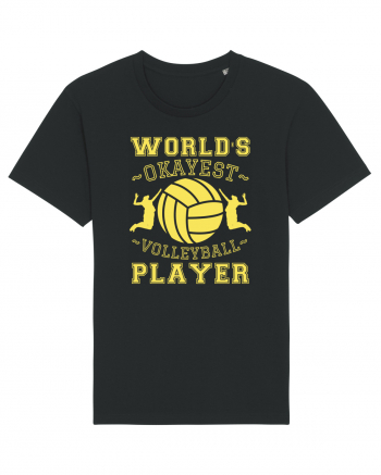 World'S Okayest Volleyball Player Black