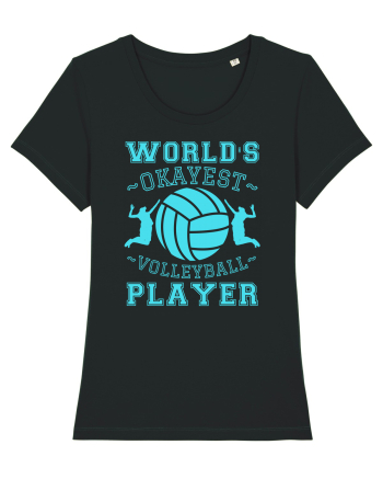World'S Okayest Volleyball Player Black