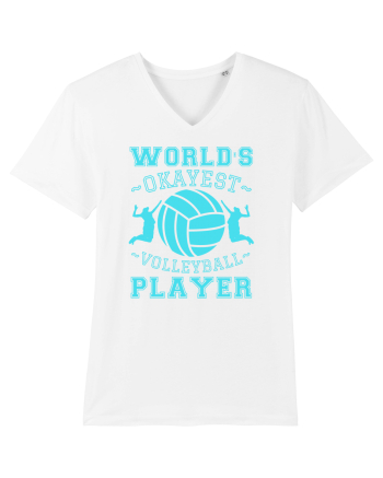 World'S Okayest Volleyball Player White