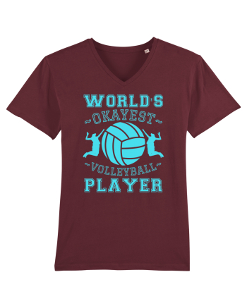 World'S Okayest Volleyball Player Burgundy