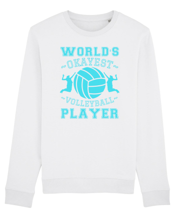 World'S Okayest Volleyball Player White