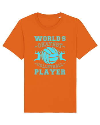 World'S Okayest Volleyball Player Bright Orange