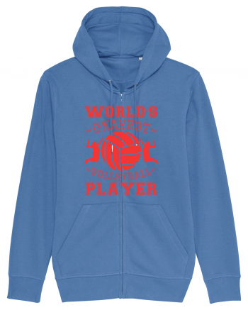 World'S Okayest Volleyball Player Bright Blue