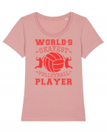 World'S Okayest Volleyball Player Tricou mânecă scurtă guler larg fitted Damă Expresser