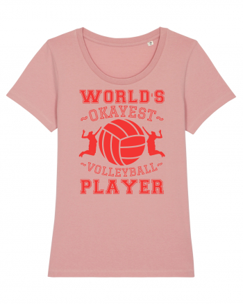 World'S Okayest Volleyball Player Canyon Pink