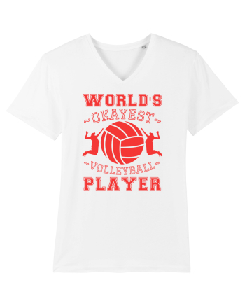 World'S Okayest Volleyball Player White