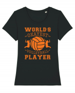 World'S Okayest Volleyball Player Tricou mânecă scurtă guler larg fitted Damă Expresser