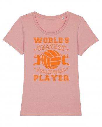 World'S Okayest Volleyball Player Canyon Pink