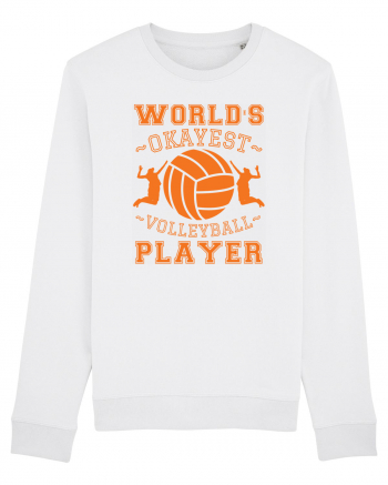 World'S Okayest Volleyball Player White