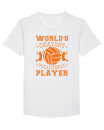 World'S Okayest Volleyball Player Tricou mânecă scurtă guler larg Bărbat Skater