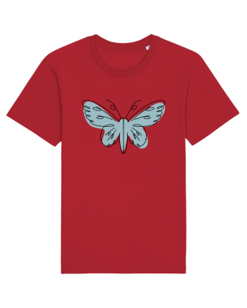 Abstract Butterfly Red