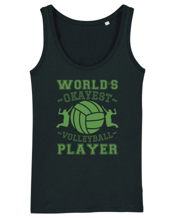 World'S Okayest Volleyball Player Black