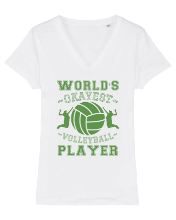 World'S Okayest Volleyball Player White